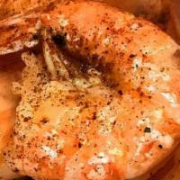 Peel & Eat Shrimp · delicious & healthy shrimps. fun to eat! Served with Old Bay Seasoning, homemade cocktail sa...
