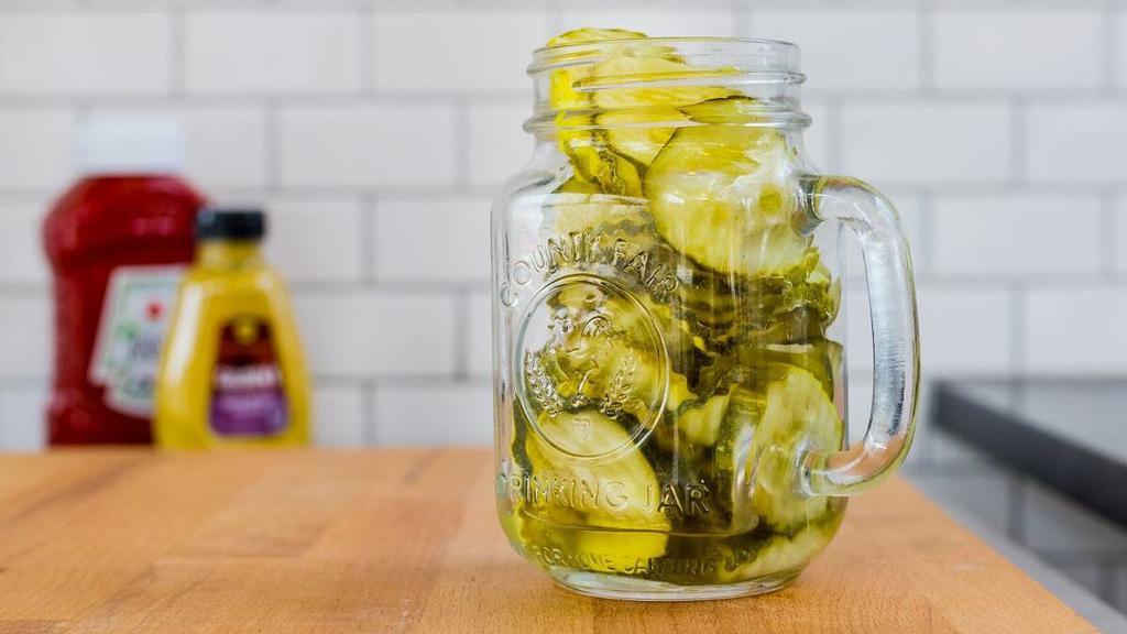 Side Of Dill Pickle Chips · Big ol side of pickles.