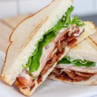 Blt · Bacon, Lettuce, Tomato, Mayo, on Martins Butter Bread.