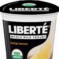 Liberte Organic Yogurt Lemon 5.5Oz · LIBRTE 柠檬味酸奶 5.5OZ