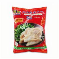 F Pork & Chinese Spinach Dumpling · 嘉嘉 猪肉荠菜水饺 20OZ