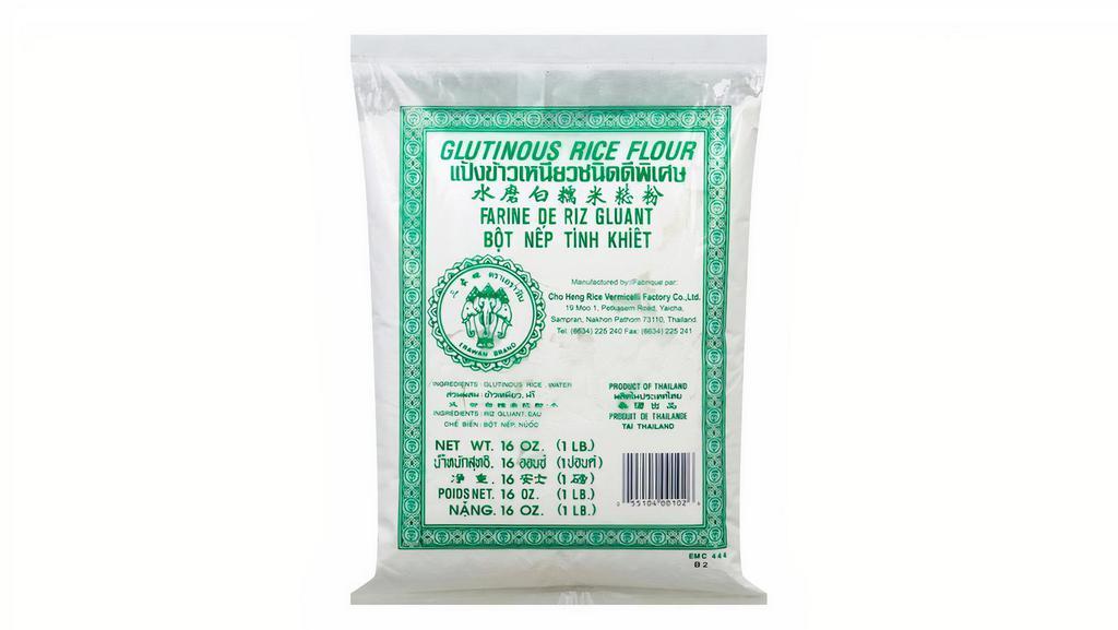 Erawan Brand Glutinous Rice Flour 16 Oz · 三象 水磨白糯米粉