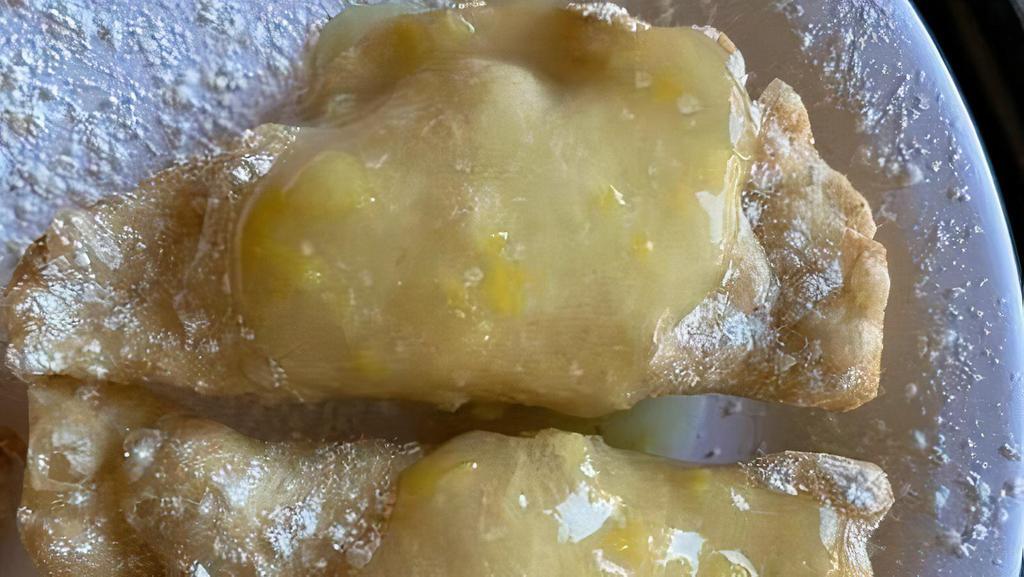 Lemony Pierogi Cream Puff (5) · 5 pierogies filled with coconut milk based sweet cream and topped with yummy lemon curd and powered sugar. These pierogies are deep fried which creates a puff shell. A must try! An excellent DAIRY FREE/EGG FREE option.
