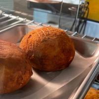 Papa Rellena / Potato Ball · Deep-fried mash potatoes, stuffed with ground beef.