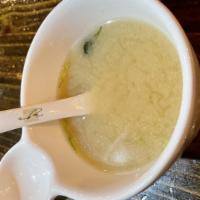 Miso Soup · seaweed, tofu, and scallions.