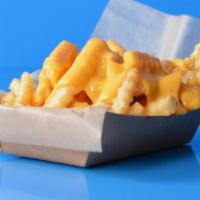 Cheese Fries  · Crinkle cut fries topped with melted American cheese sauce