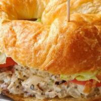 Chicken Salad · Choice of bagel, bread, croissant, or wrap with all white meat chicken salad, lettuce and to...