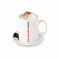 Aroma Coffee · Signature hot coffee with espresso, milk, chocolate and whipped cream.