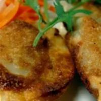 Potstickers · shrimp, pork, garlic chive, mushroom, soy sauce
