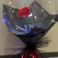 Black/Red · Black/Red led flower balloon