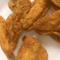 Fried Chicken Wings · Four pieces. Includes egg roll.