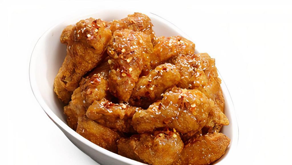 Soy Fried Wings · Soy garlic wings. Our soy garlic chicken is double fried with our special frying technique to be crunchier and less greasy and then hand brushed with our signature sauce. (Sauce cannot be on the side, Soy garlic wings will take approximately 25 minutes)