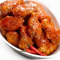 Original Spicy Wings · Deep fried korean-style spicy wings (batter, breading spicy. sauce option is in the modifier...