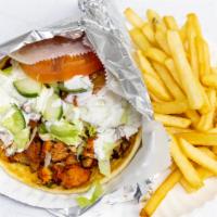 Falafel Gyro With Fries & Drink · 