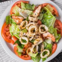 Grilled Shrimp & Calamari Salad · 