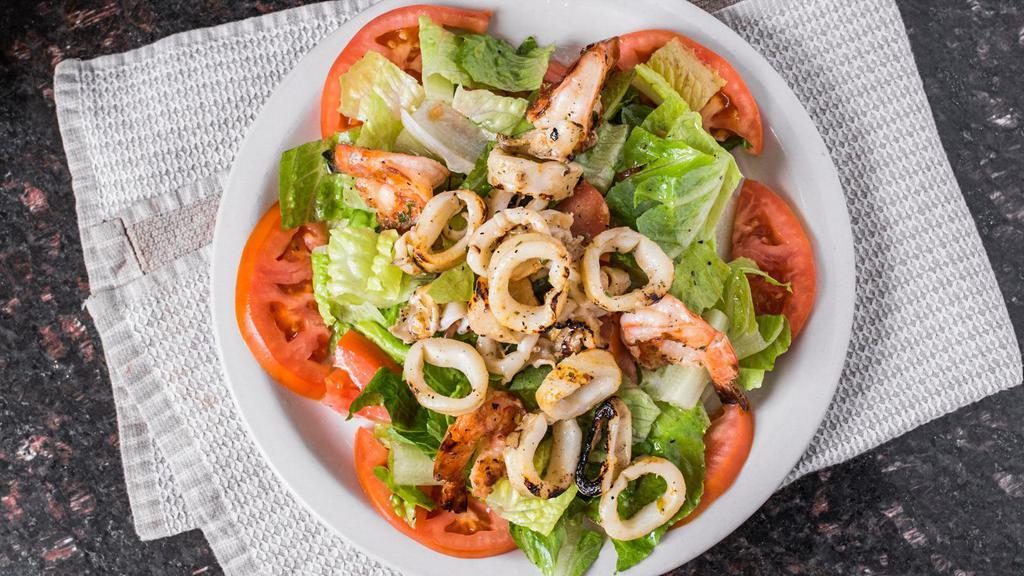 Grilled Shrimp & Calamari Salad · 