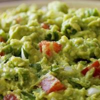 Fresh Guacamole Homemade, Chips (Large) · Large Fresh Hass Avocados with Tomatoes & Onions, E.V.O.O. Smashed to order and served with ...