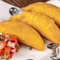 Empanadas · Select your choice, 3 beef, chicken, chicharron or morcilla colombian empanadas