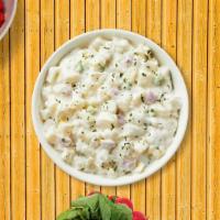 Spud Stunner Salad · Diced potatoes dressed in mayonnaise and yellow mustard, and mixed with celery seed, hard-bo...
