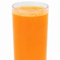 Eye Opener · Fresh squeezed orange juice and carrots.