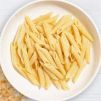 Penne Pasta, The Creator · Fresh penne with your choice of sauce and toppings! Served with side of garlic bread.