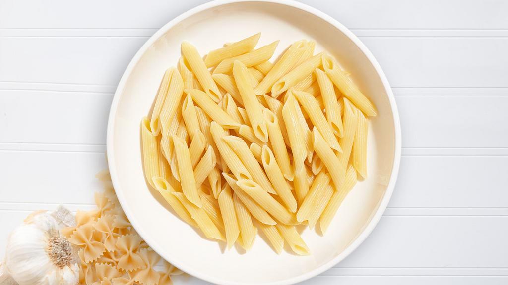 Penne Pasta, The Creator · Fresh penne with your choice of sauce and toppings!