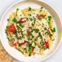 Rome'S Primavera Pasta (Penne) · Sauteed seasonal vegetables and tomatoes in a light tomato sauce in a bed of penne. Served w...