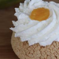 Mango Coconut (4 Pcs.) · A chou filled with mango cream made with real mangoes, topped with a coconut chantilly cream...