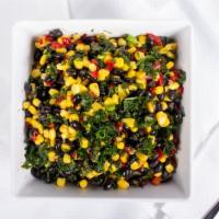 Corn & Black Bean Salad · Gluten free.  Vegan.