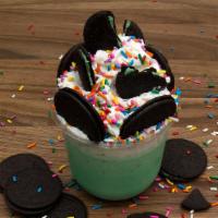 Green Lanturn · Made from mint chocolate chip ice cream. The Milkshake comes with 2 Free Oreo Mint Chip Flav...
