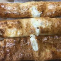 Pepperoni Stromboli · Pepperoni and mozzarella cheese.