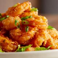 Voodoo Shrimp · Lightly battered and flash fried in our sweet and creamy voodoo sauce