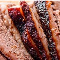 Bbq Smoked Prime Brisket · Highest quality prime grade brisket Texas spice rubbed and overnight smoked in hickory.  8oz...