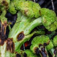 Grilled Broccoli · Fresh Broccoli seasoned and grilled to perfection.