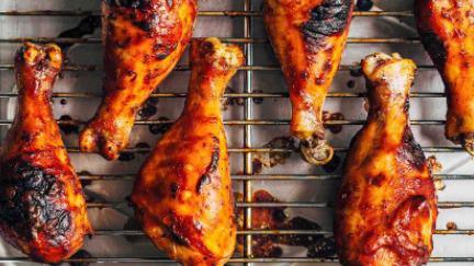 Bbq Chicken · BBQ Chicken Quarter Portion.  Your choice of Leg (short thigh & drumstick) or Breast (breast & wing) with your choice of bread (white,wheat, or cornbread)