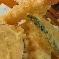 Vegetable Tempura · Served with miso soup or salad and white or brown rice.