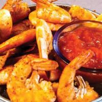 Peel & Eat Shrimp  · Steamed and topped with Old Bay® seasoning. Served hot with our house-made cocktail sauce