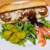 Meatballs Parmigiana Hot Hero · 