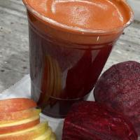 Reboot · Apple*, beets*, and carrots*.
*Organic