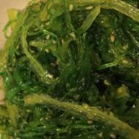 Seaweed Salad · Shredded green seaweed salad with sesame.