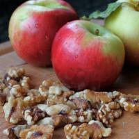 Apple Walnut  · Sliced NY apples & walnuts with a sprinkle of brown sugar, served warm grilled in a wrap!