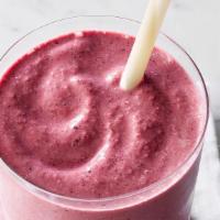 Purple Pygmy · Berries, spinach ,and almond milk blended with ice for a healthy, sweet and refreshing treat!