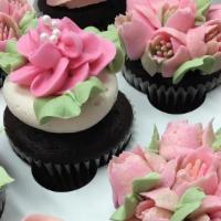 Gourmet Cupcakes · Locally made gourmet cupcakes with buttercream icing, colors and style change daily.