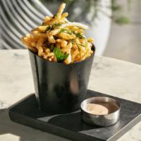 Crispy Herb Fries · Chipotle Aïoli