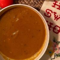 Matilda'S Tomato Soup · Served with havarti crostini.