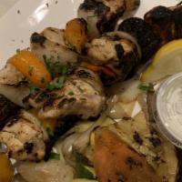 Chicken Oreganato · Free range. 1/2 roasted chicken with lemon sauce and herbs. Served with roasted lemon potato...