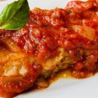 New Vegan-Gluten Free Lasagna · Gluten Free Vegan Lasagna: gluten free lasagna sheets layered with fresh basil-tomato sauce,...
