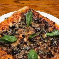 Vegan-Gluten Free Pizza Viddana (10 Inch Square Pan) · Gluten Free pizza with wood fire artichoke, red peppers, wild mushroom and Pleese Chseese ve...