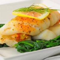 Stuffed Sole/W Crab,16Oz (Ready To Cook) · Stuffed local Lemon Sole with Our Signature Crabcake stuffing make this 2 for the price of a...