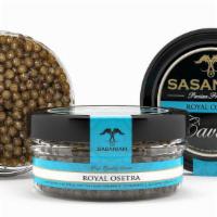Royal Osetra (1 Oz.) · Raised in pristine waters, the sturgeon produce the highest grade with a smooth nutty flavor.